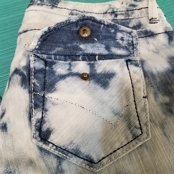 Hot Kiss Denim - Hot Kiss Lacy Straight Tie-Dyed Women's Jeans Sz 9